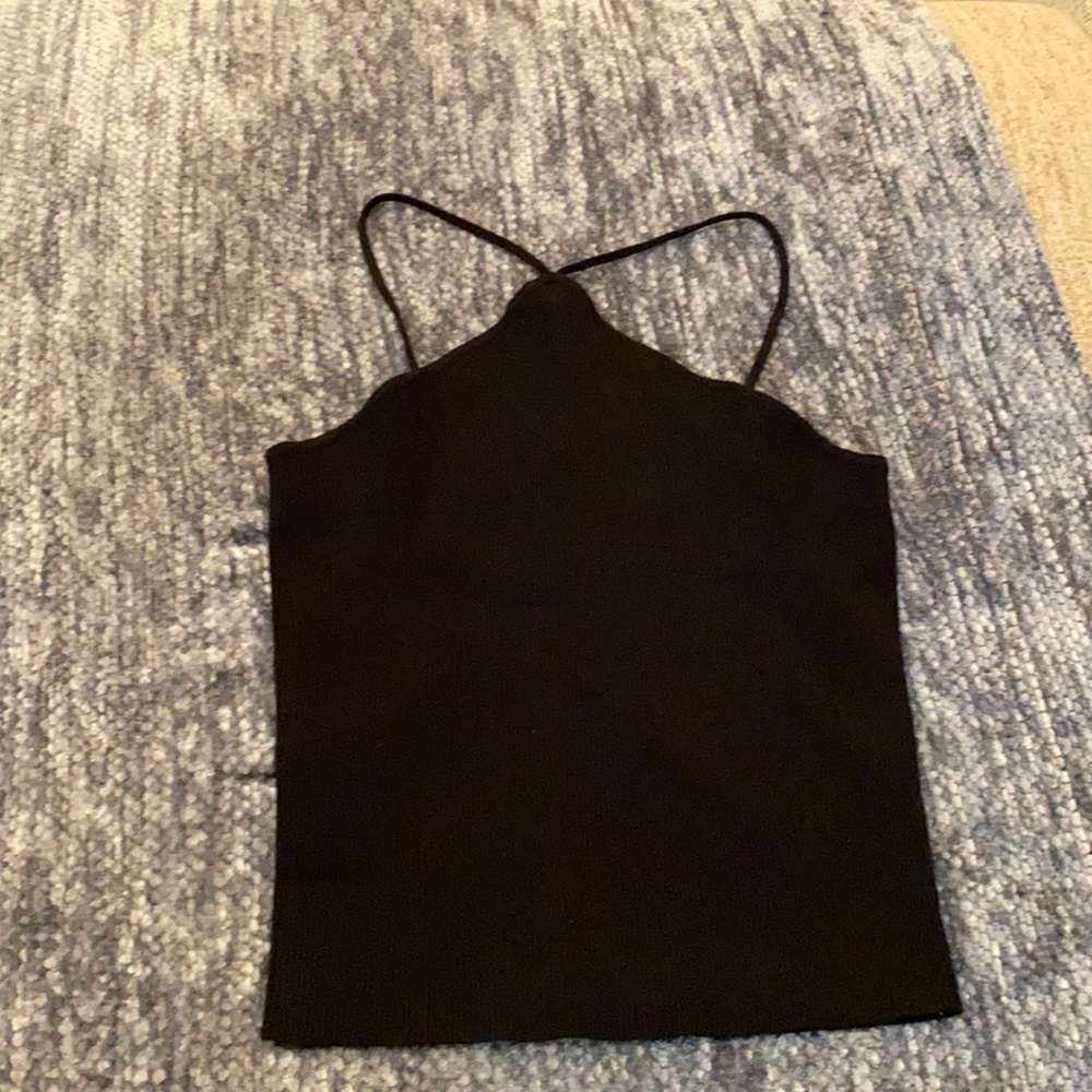 NWT Zara black knit top size L